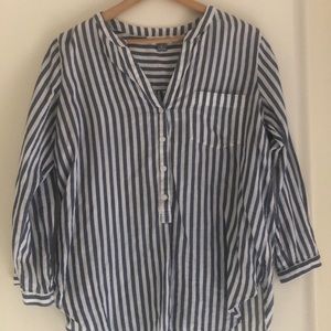 Old Navy striped button down shirt